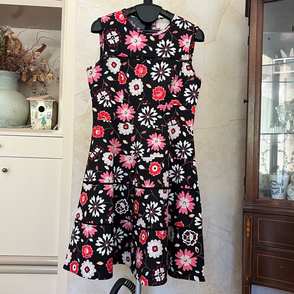 Kate Spade Casa Flora Poplin Fit and Flare - 6 - Picture 4 of 13